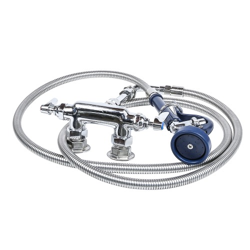 T&S P33WESV00MZZUY Wall Mount Pet Grooming Mixing Faucet with 3 1/2