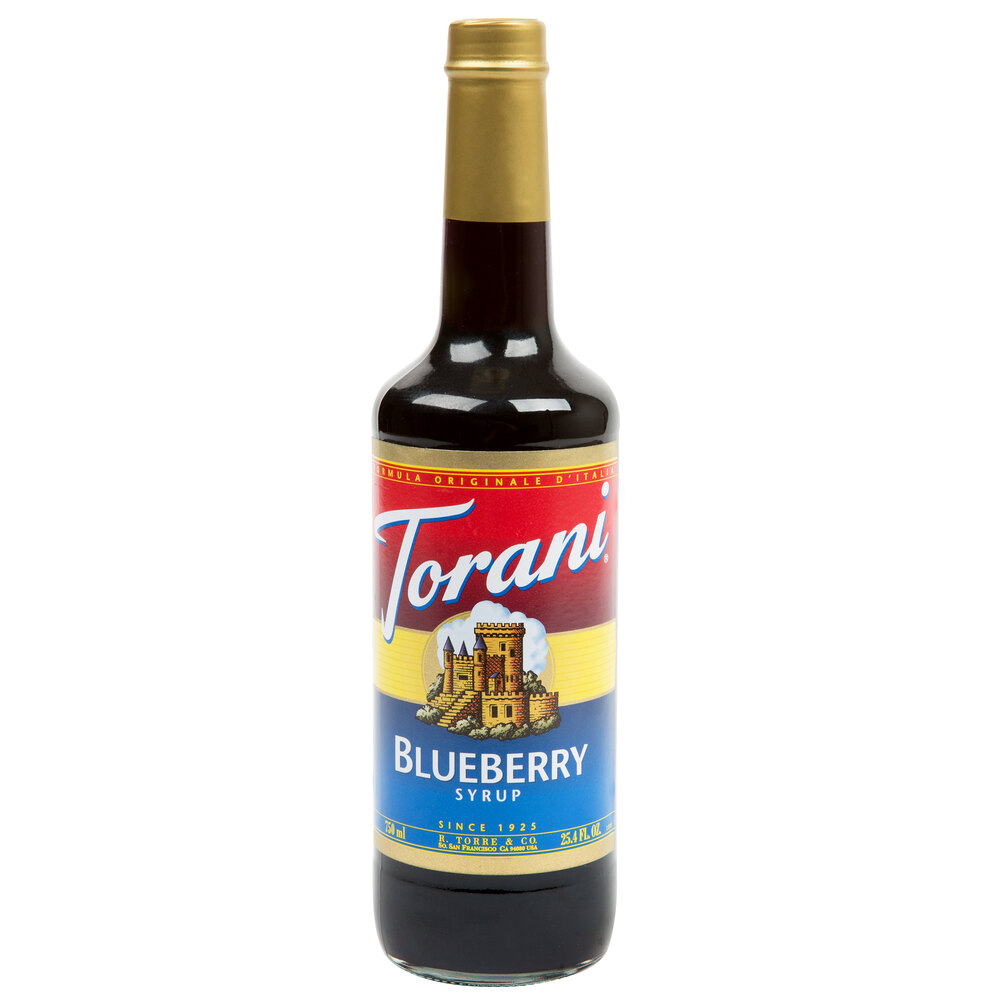 Torani 750 mL Blueberry Flavoring / Fruit Syrup