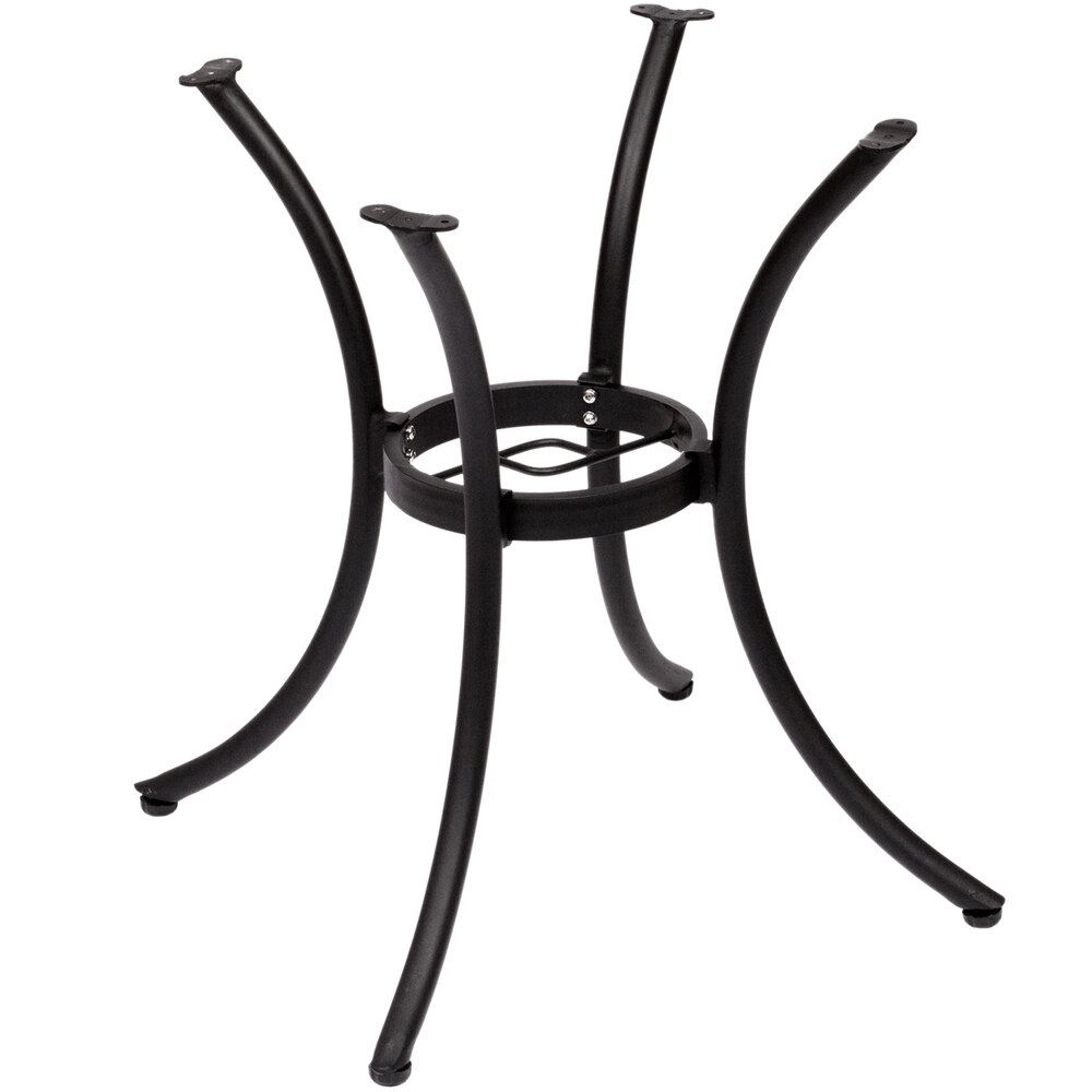BFM Seating MSTB2626BL Martinique Standard Height Outdoor / Indoor Black Aluminum Table Base