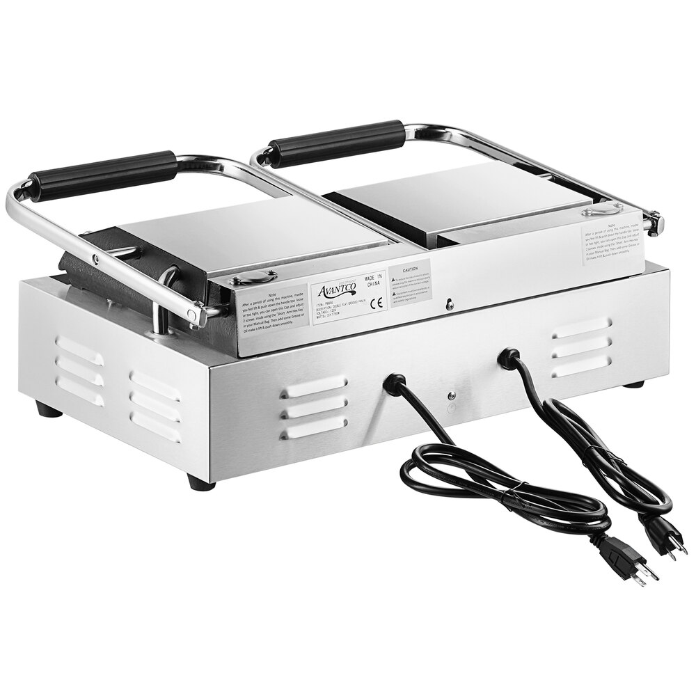 Commercial Stainless Steel Countertop Double Panini Sandwich Grill Pre –  SDI Factory Direct Wholesale
