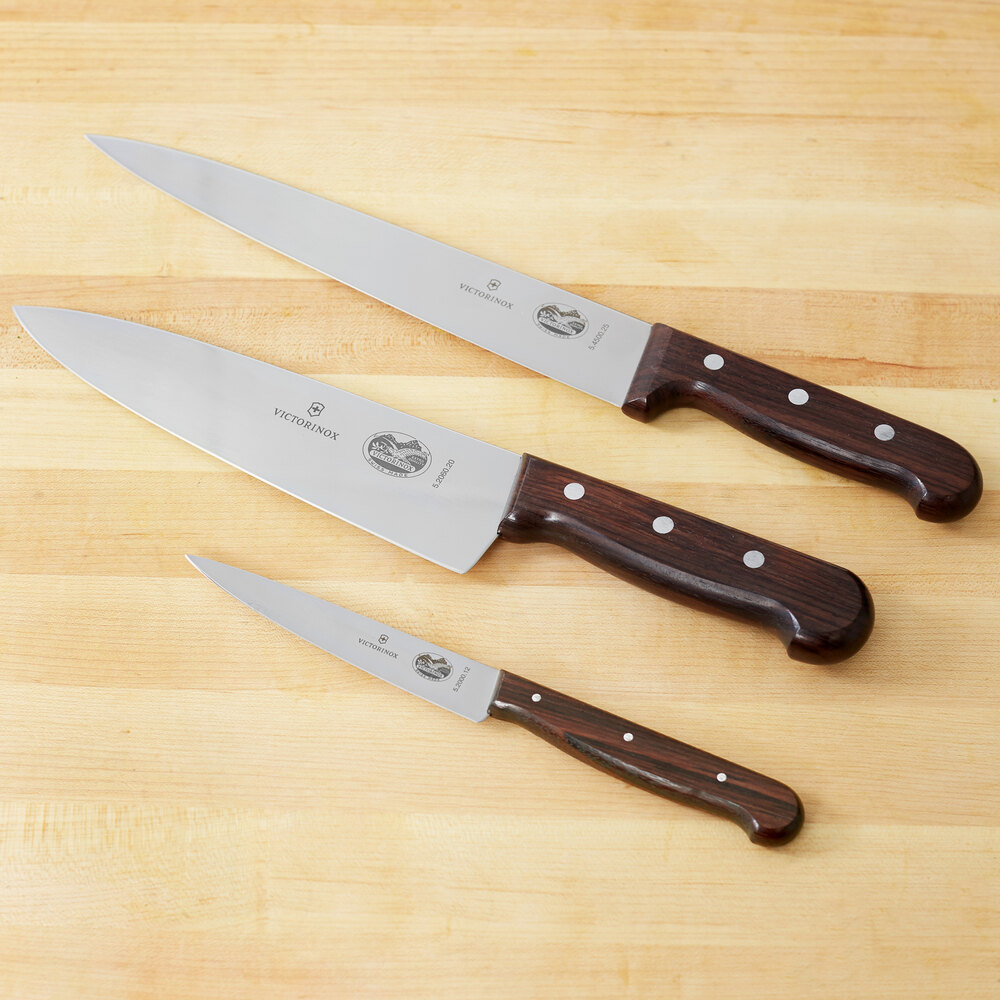 Victorinox 47057 Rosewood 3 Piece Chef Knife Set