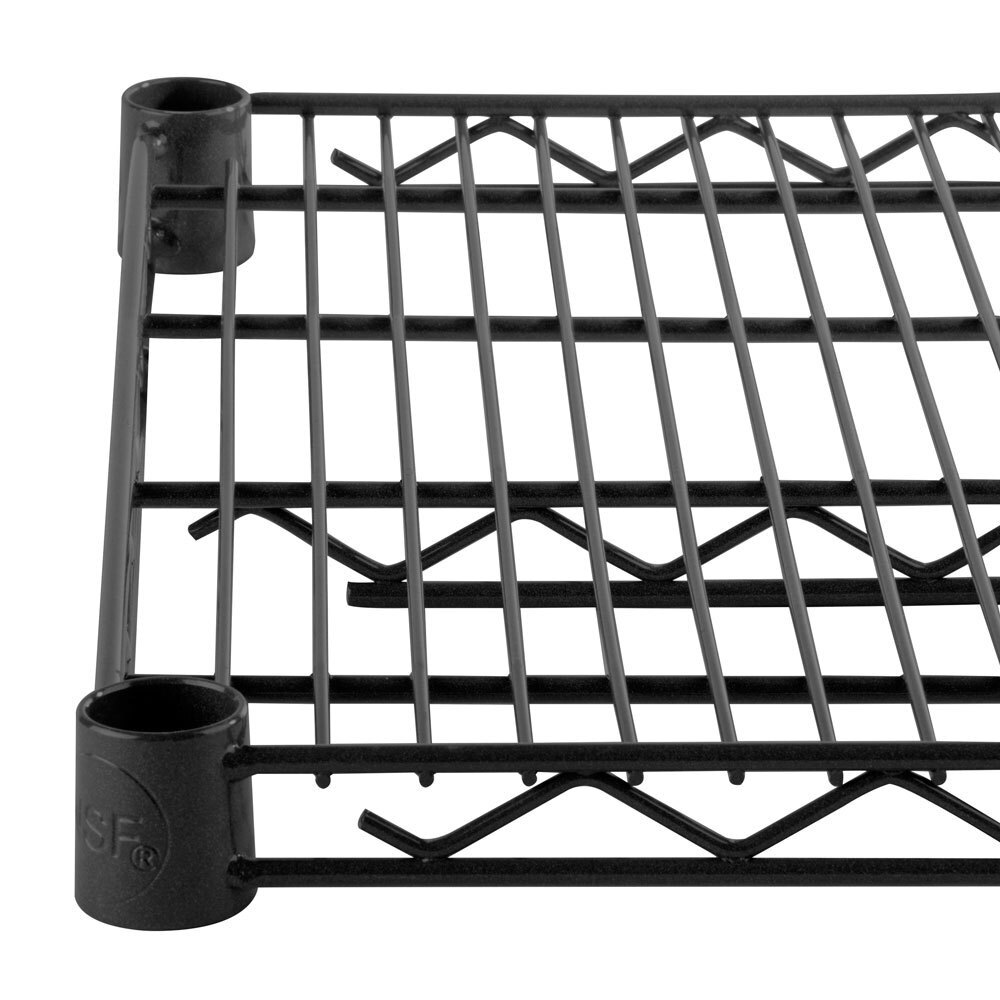 Black Epoxy Wire Shelf 14 Inch Set of 2pc Zoo Home Kitchen Hotel Also perfect for Commercial x 42 Inch Animal shelter. Use at Your own Garage 