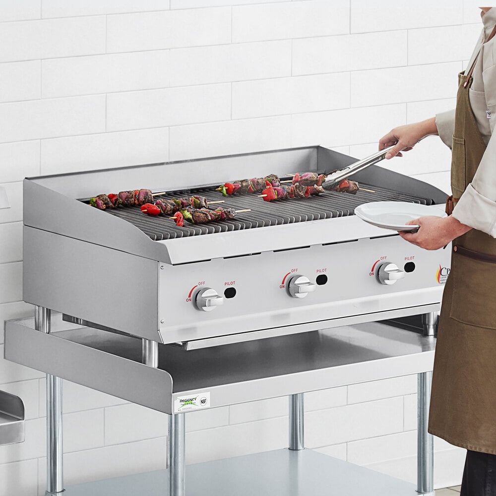 Cooking Performance Group GM-CPG-36-NL 36 Gas Countertop Griddle with  Manual Controls - 90,000 BTU