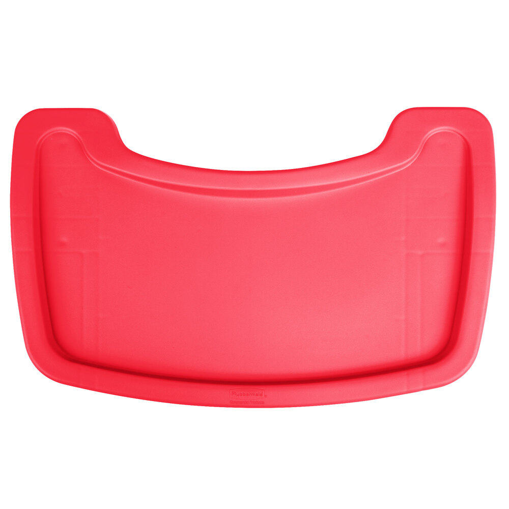 Rubbermaid FG781588RED Red Restaurant High Chair Tray