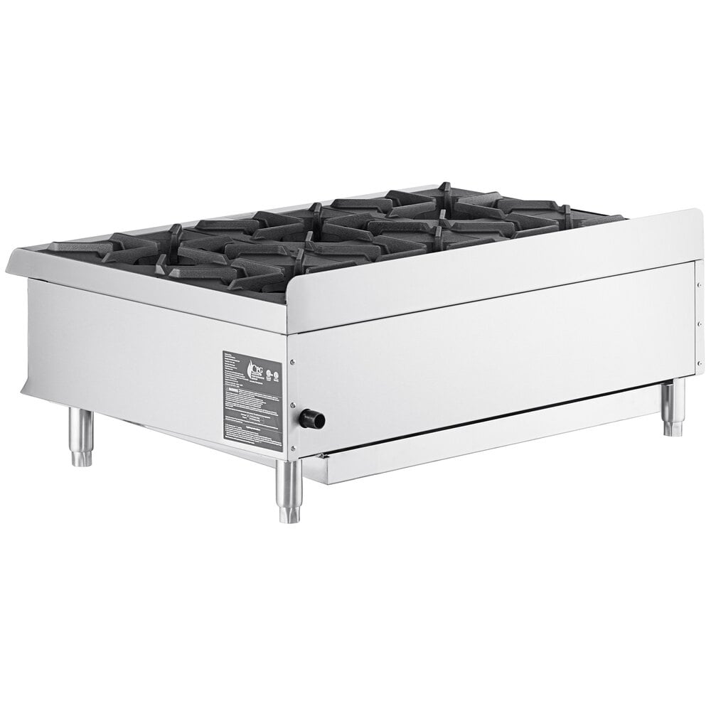 Cooking Performance Group 36RSBNL 6 Burner Gas Range / Hot Plate with  Cabinet Base - 132,000 BTU