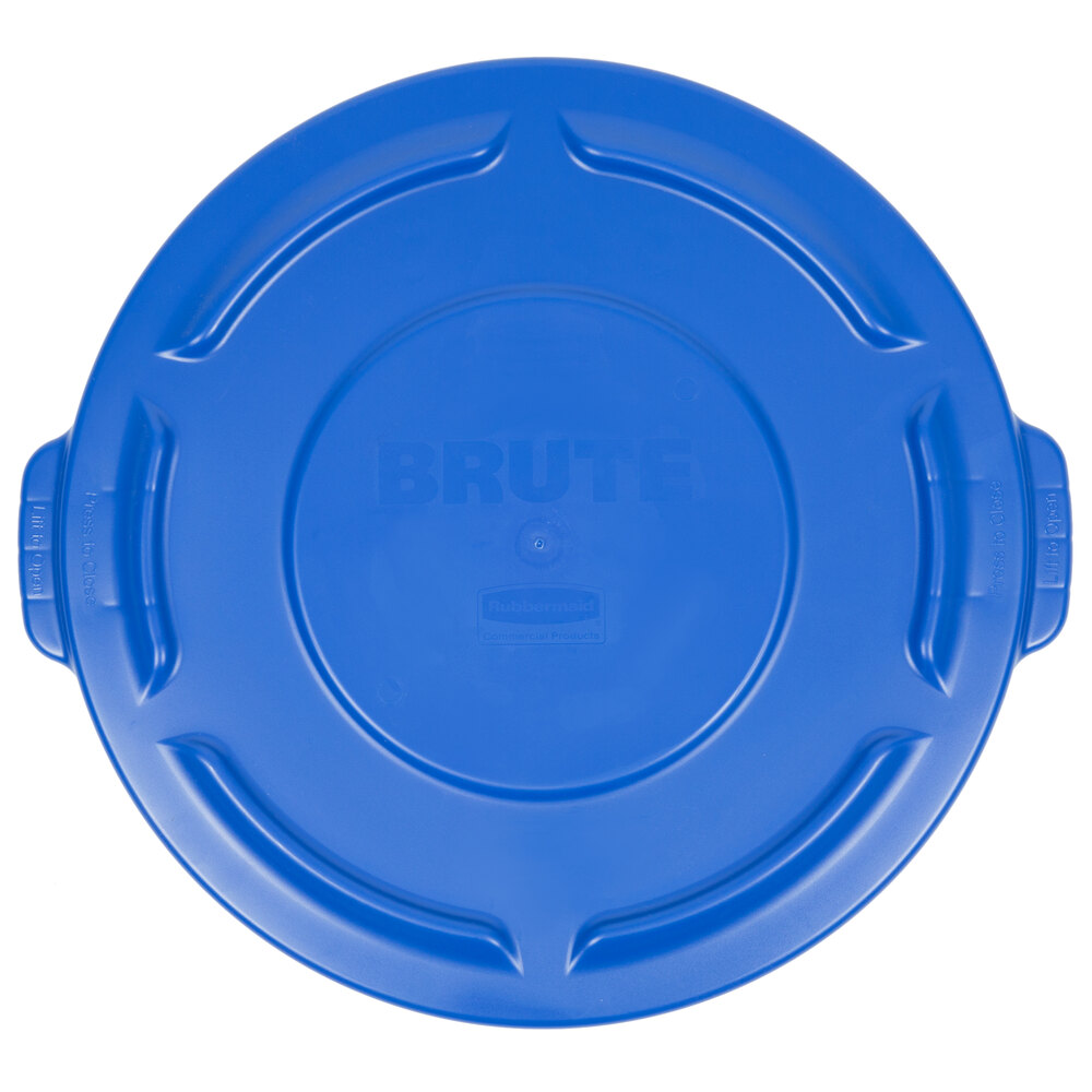 Rubbermaid® 1779731 BRUTE 20 Gallon Blue Round Trash Can Lid