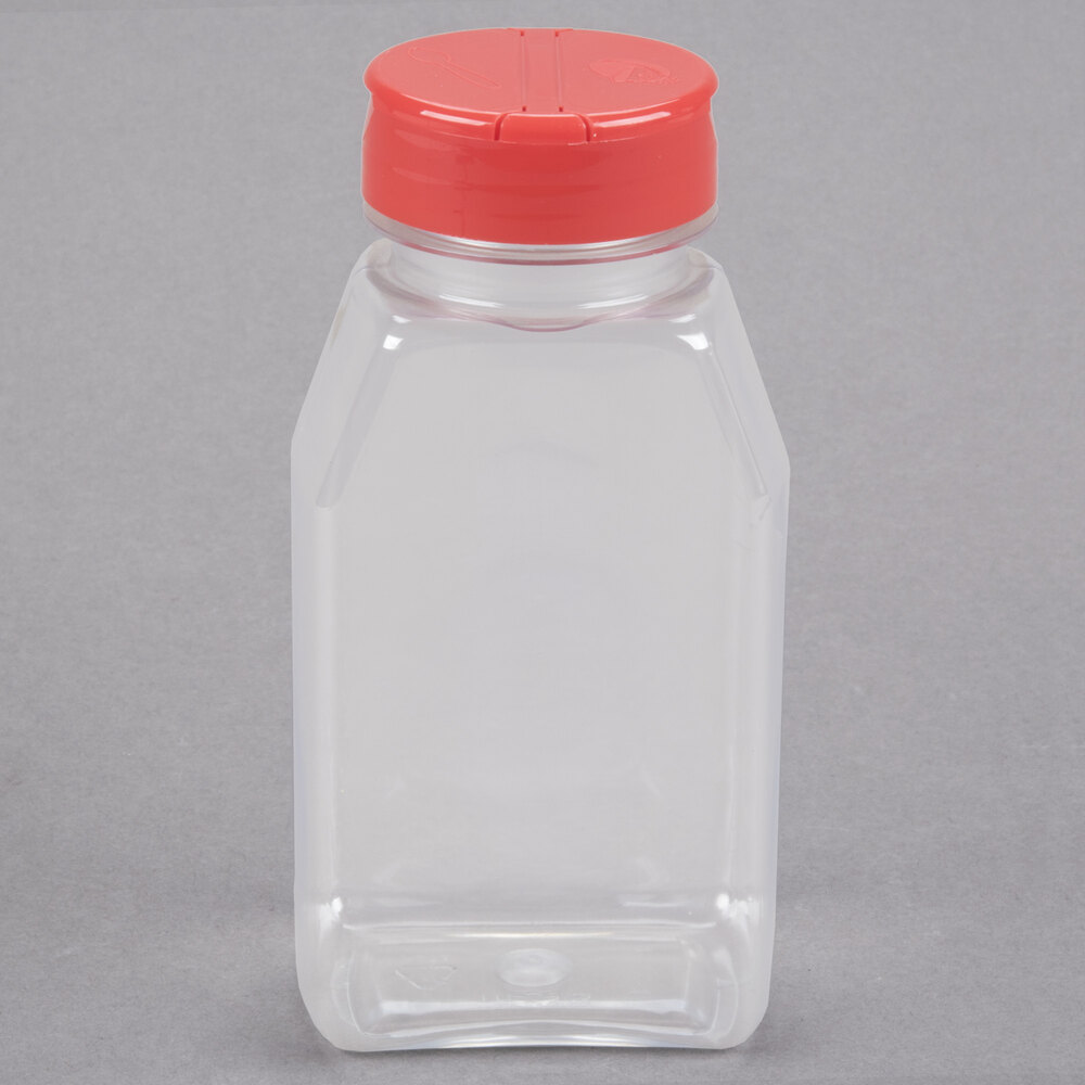 Regal 16 oz. Plastic Spice Storage Container with Lid