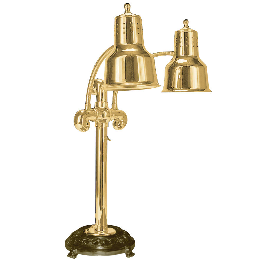 Hanson Heat Lamps DLM/RB9/ANT/BR Portable Single 9" Brass Freestanding