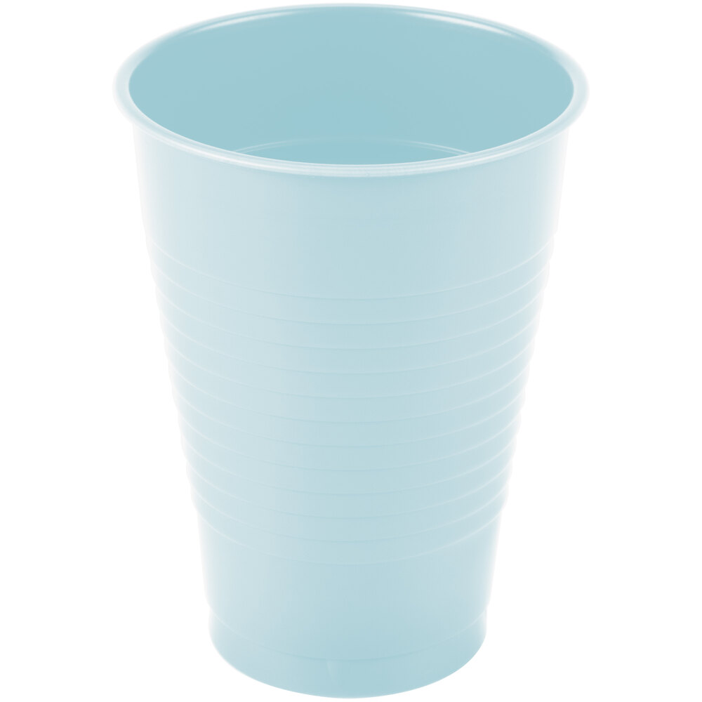 Pastel Blue 12 oz Plastic Cups 240 ct