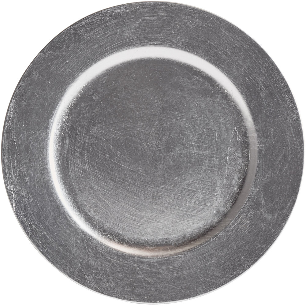 Silver Charger Plate 1421918BKF 13" Round Silver Charger Plate