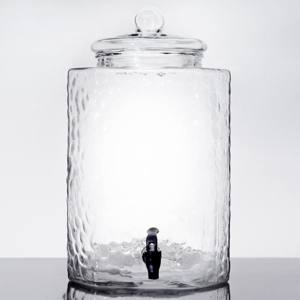Core 5 Gallon Hammered Glass Beverage Dispenser