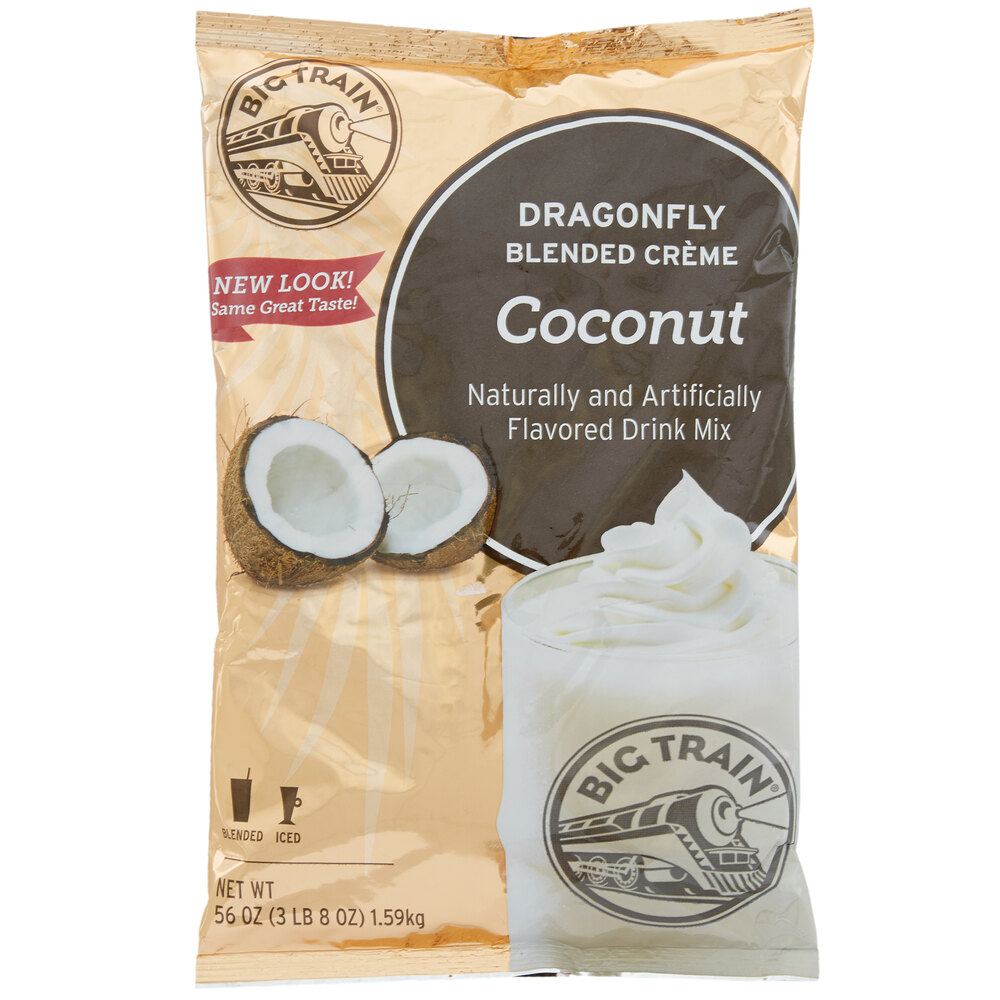 Big Train 3.5 lb. Dragonfly Coconut Blended Creme Frappe Mix
