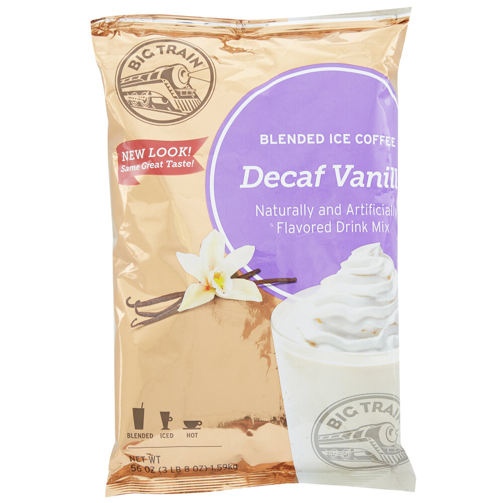 Big Train Decaf Vanilla Latte Blended Ice Coffee Mix 3.5 lb.
