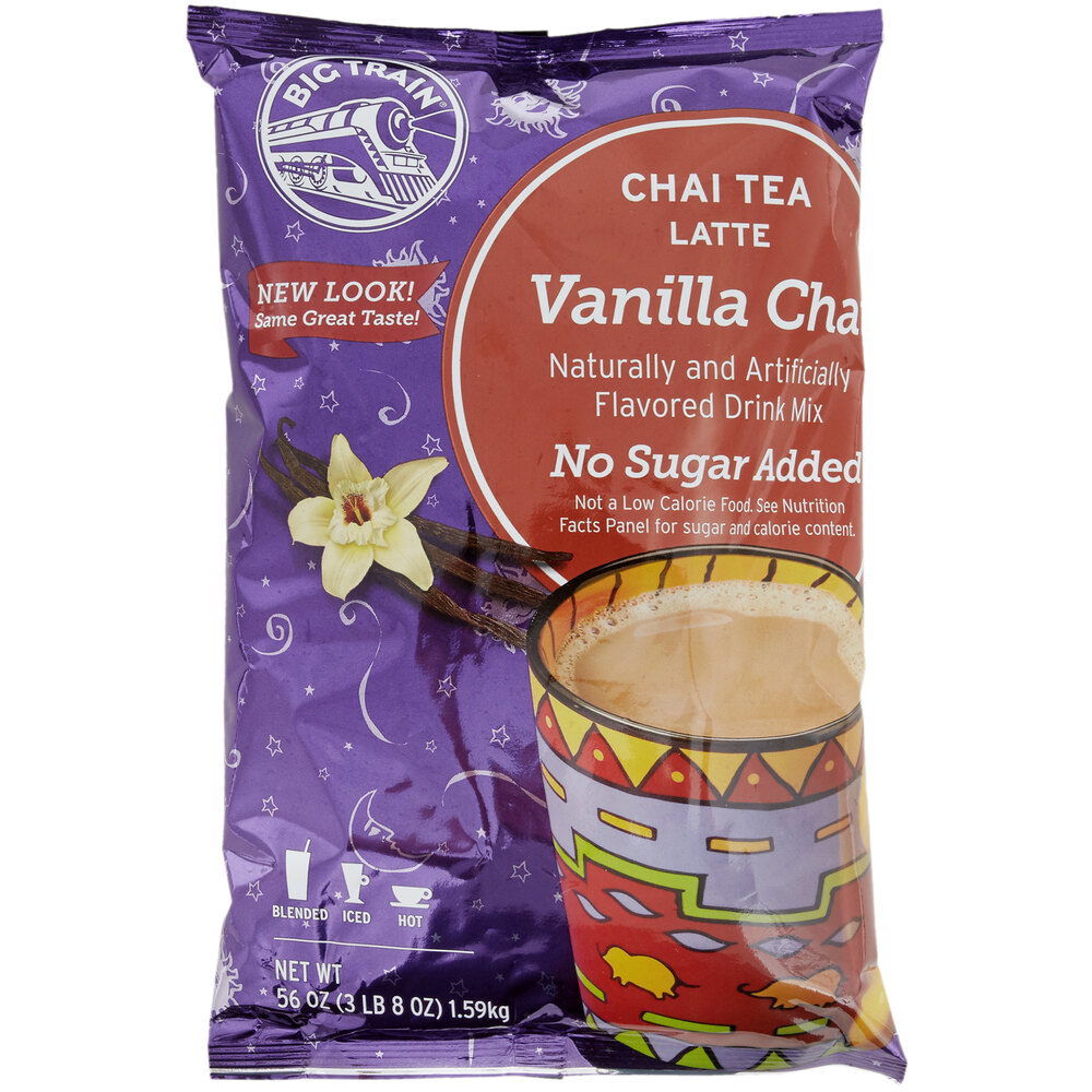 Big Train 3.5 lb. No Sugar Added Vanilla Chai Tea Latte Mix