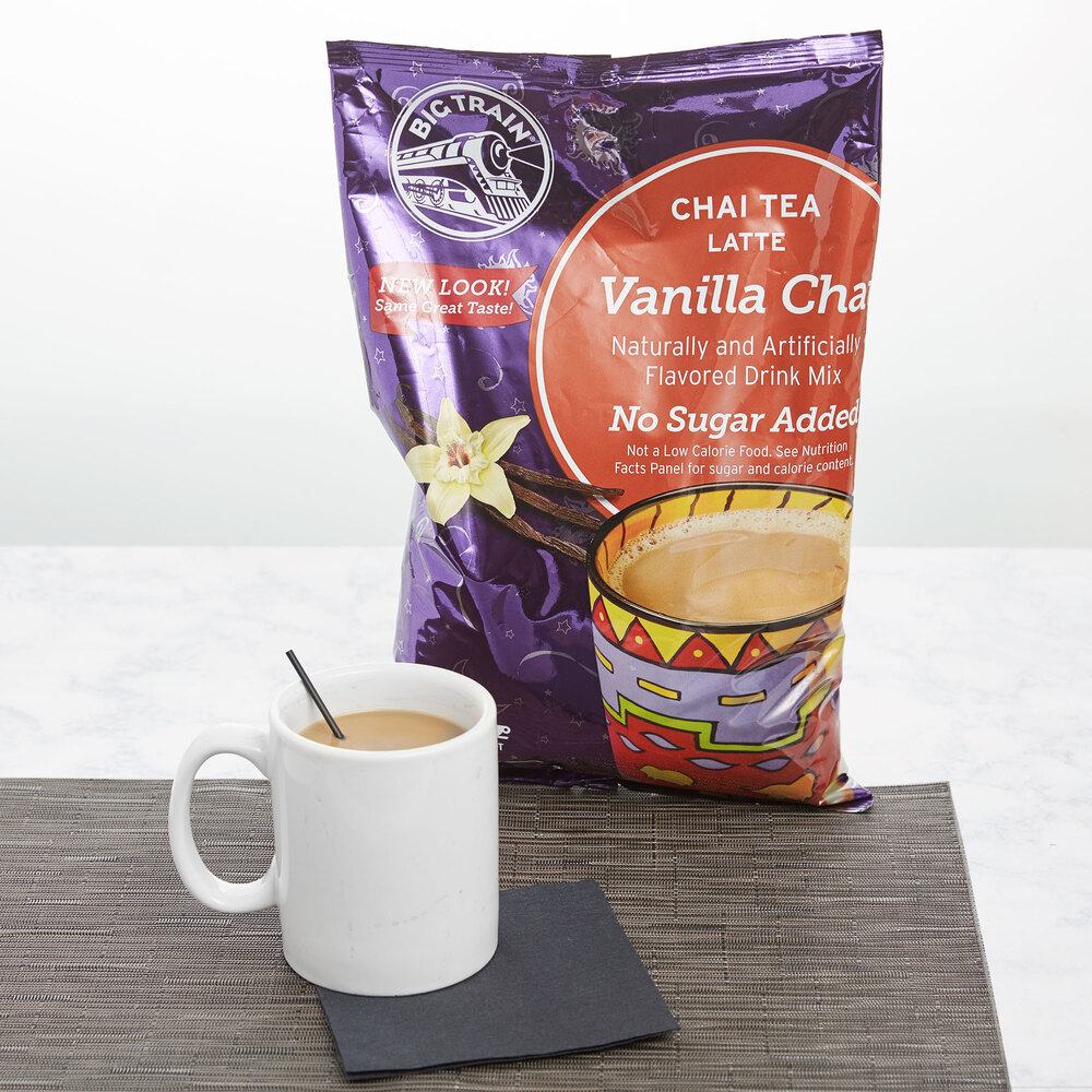 Big Train No Sugar Added Vanilla Chai Tea Latte Mix 3.5 lb.