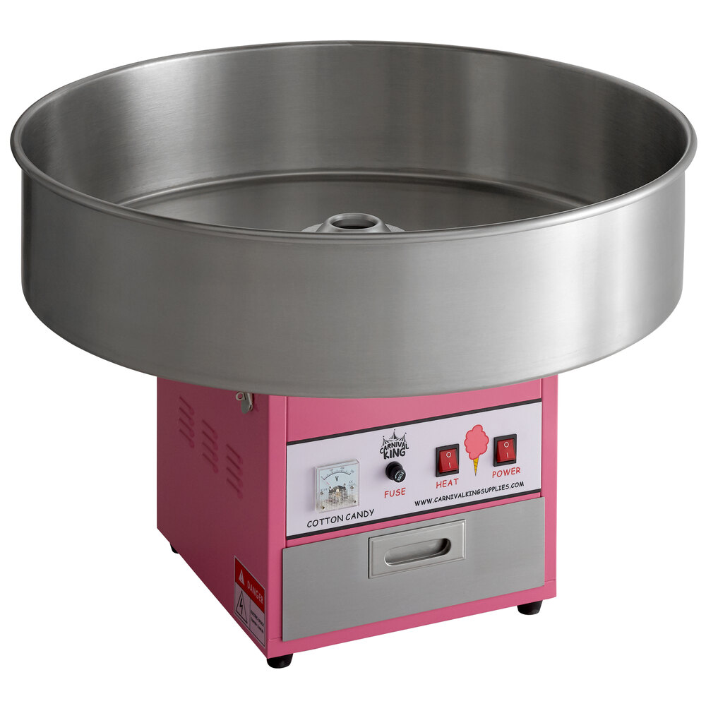 Carnival King CCM28 Cotton Candy Machine 28" Stainless Steel Bowl Outdoor 110V 