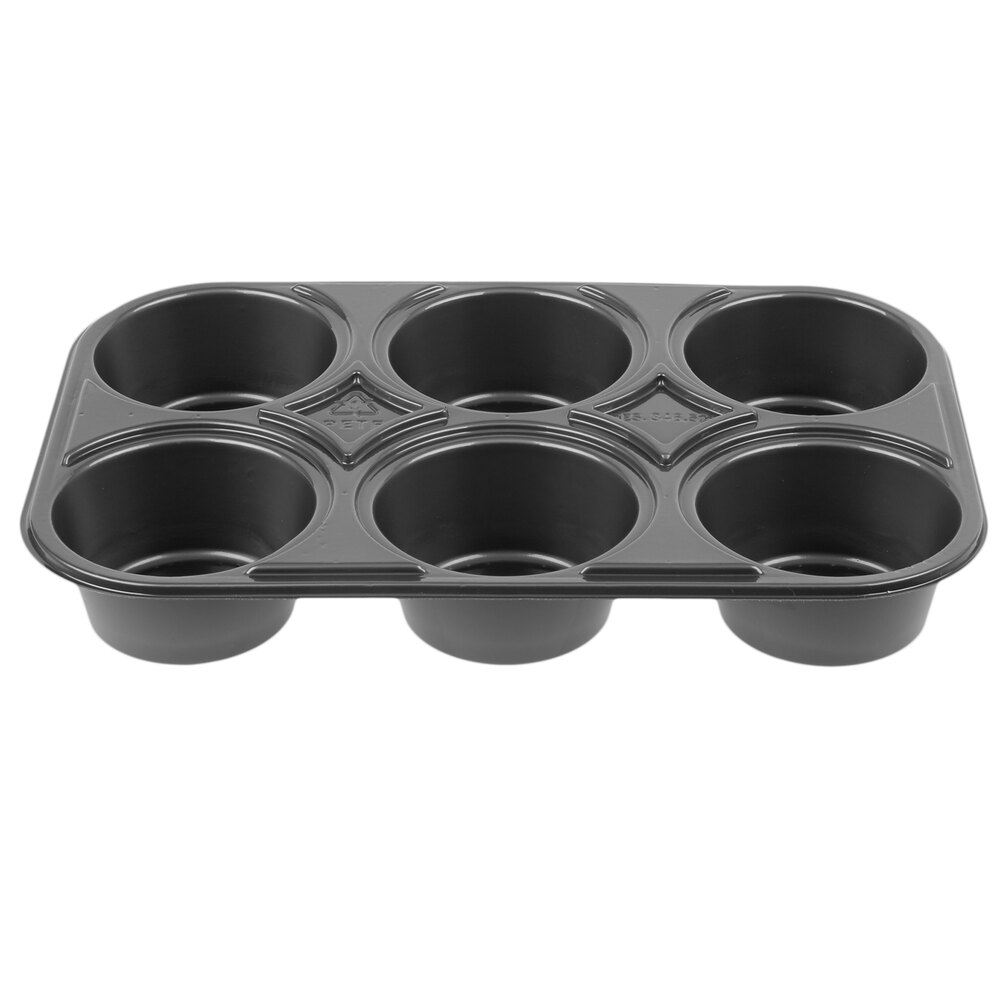 Genpak 55306 Bake N' Show Dual Ovenable 6 Cup Muffin Pan 250/Case