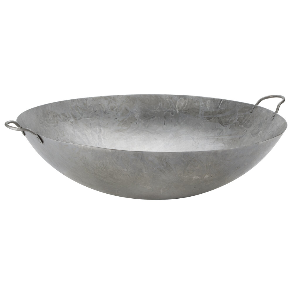 Details about   30" Heavy Duty Round Hand Hammered Carbon Steel Restaurant Cantonese Wok Classic 