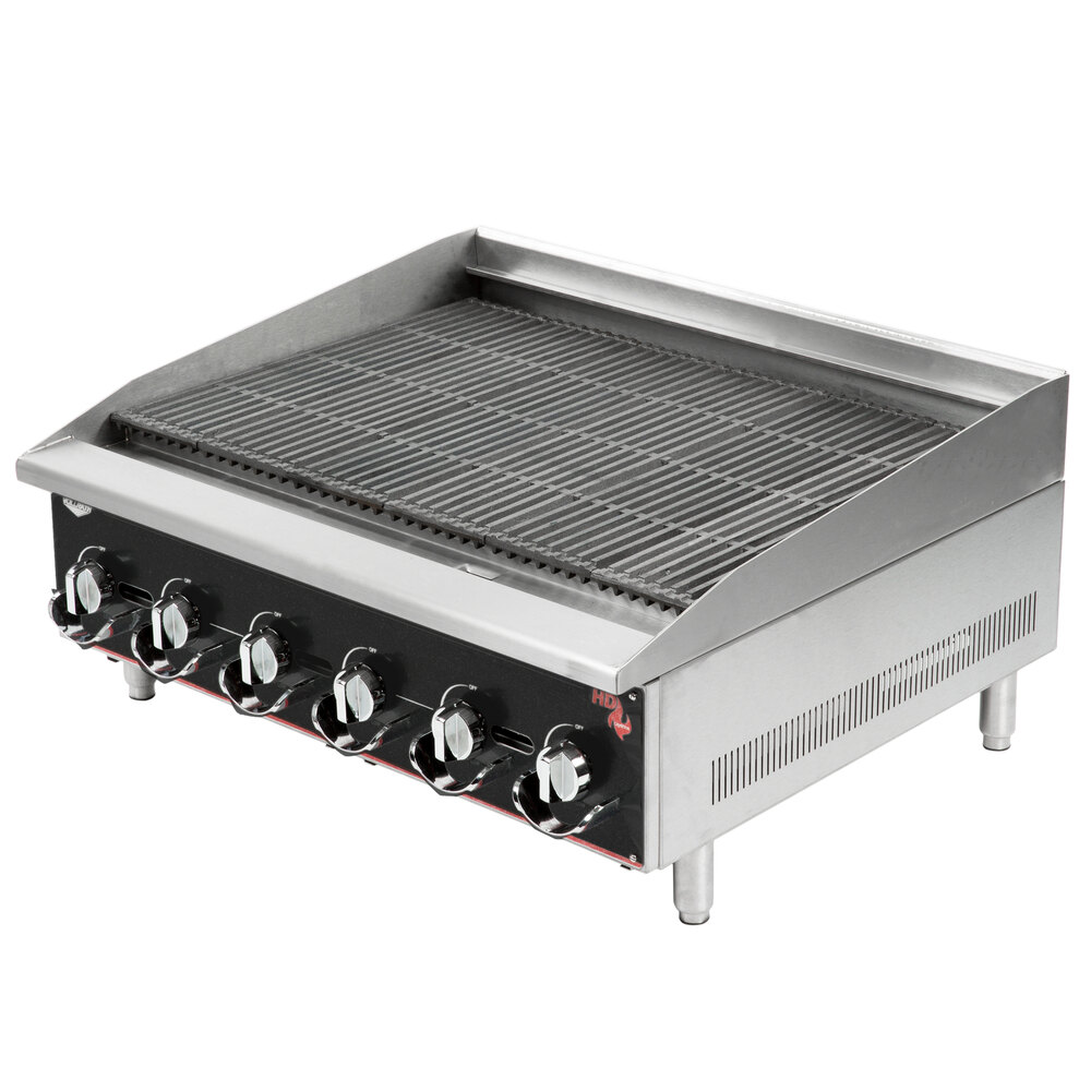 Vollrath 936CG Cayenne 36" Heavy Duty Radiant / Lava Rock Charbroiler