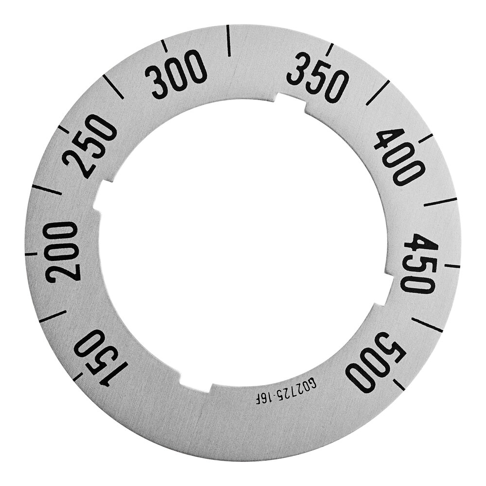 thumbnail image 2 of Garland Range Dial Insert (150-500°F) – Fits G280, GV280, H280 Models 2 of 6