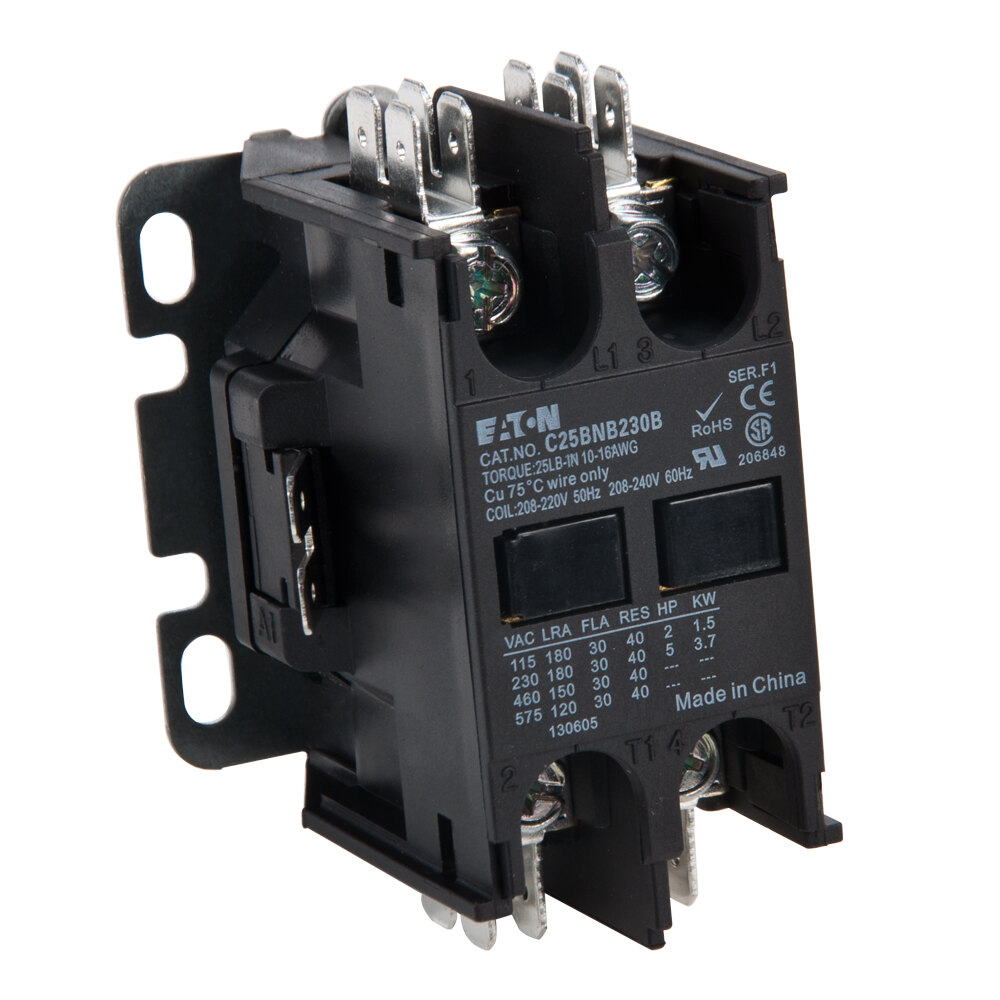 Replacement NonReversing Contactor 30A, 208/240V, 2 Pole