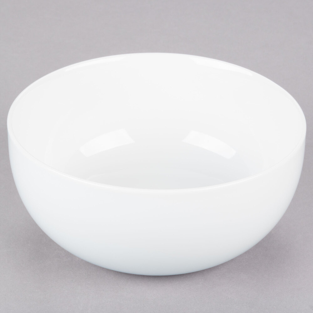 Servierschale Aus Steingut Weiß | 24 Cm Coupé-Form | Spülmaschinen- & Ofenfest | 1,984 Ml Fassungsvermögen