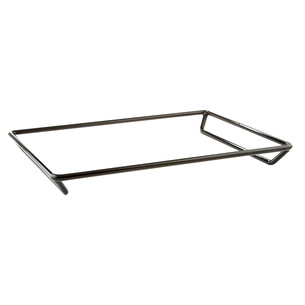 Elite Global Solutions QSS16202RC 16" x 20" Black Rubber Coated Steel Rack