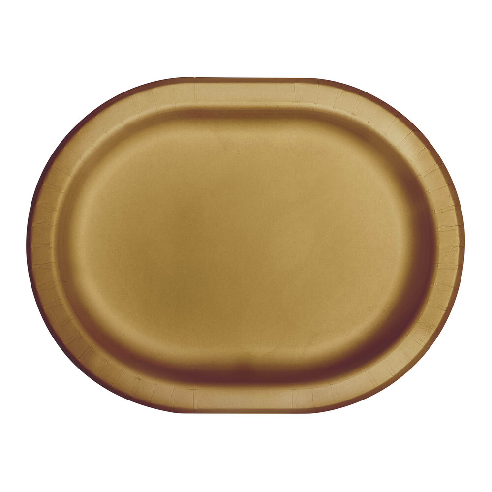 Gold Platters Paper 6 Pack 25cm X 16cm main image 0
