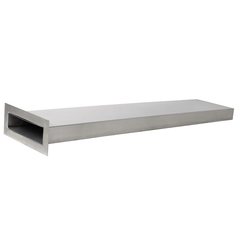 Regency Stainless Steel Vent Duct for Conveyor Dishwashers - 72 inch