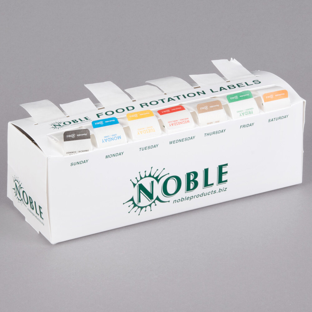 Noble Products 7-Slot White Plastic Label Dispenser with 1" Slots 