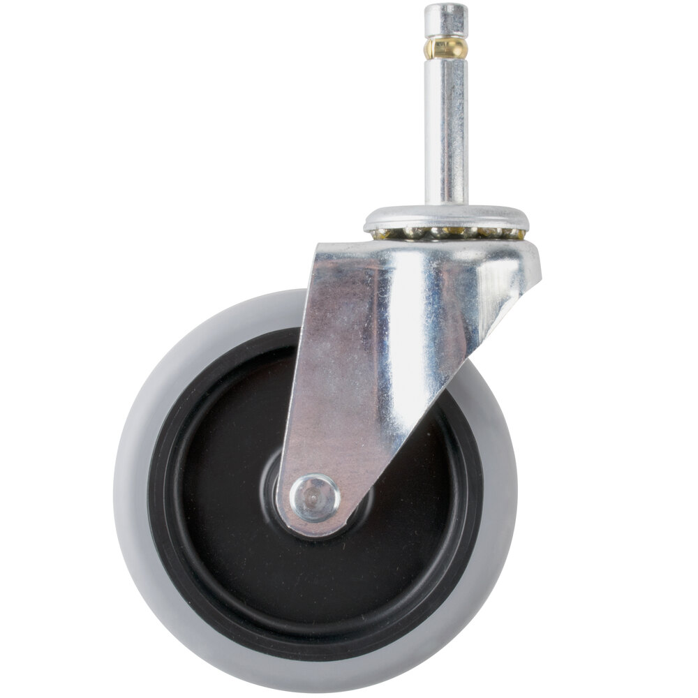 4" Replacement Swivel Stem Caster for Utility Carts