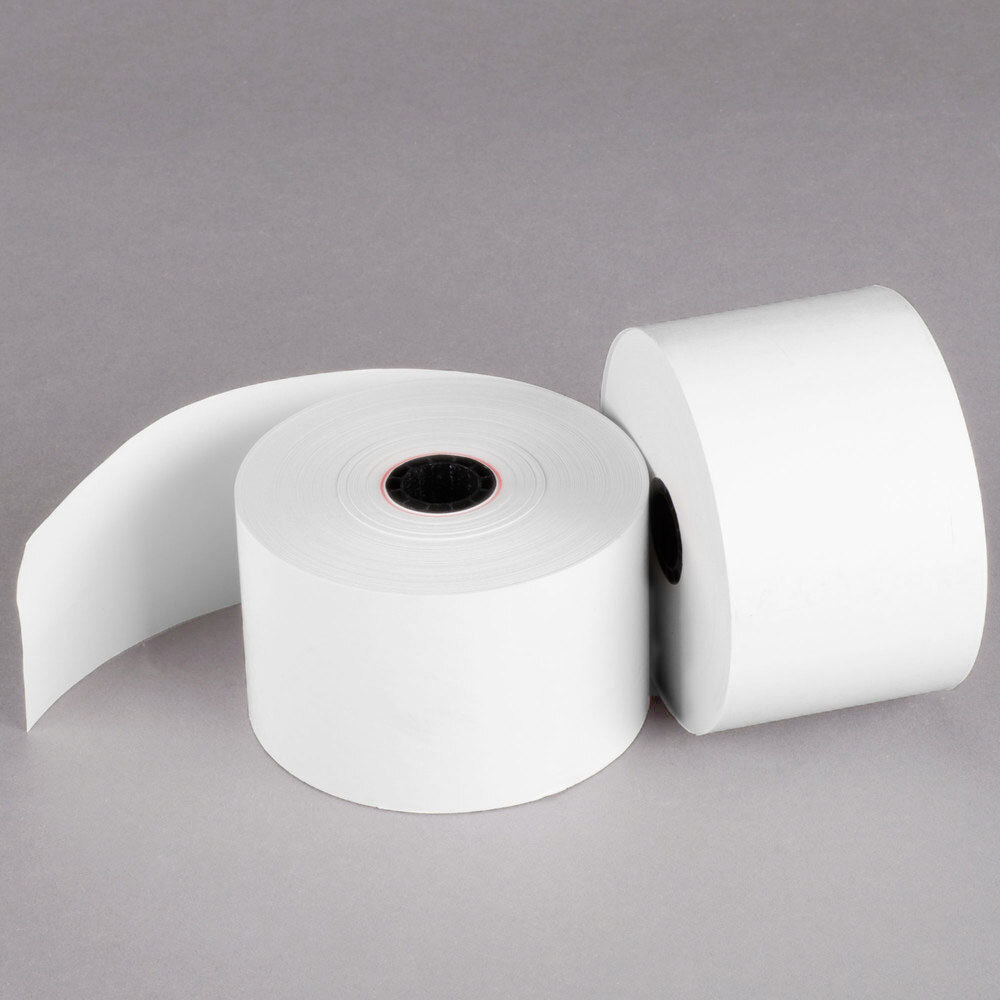 Point Plus 2 5/16 x 400' Thermal Gas Pump Paper Roll Tape - 12/Case