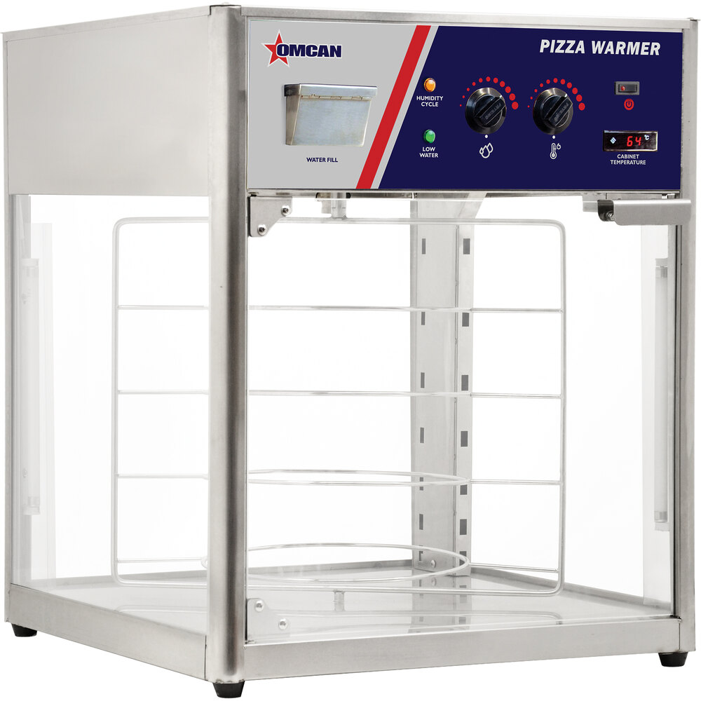 Omcan 20427 Rotating 4Tiered Pizza Merchandiser with Four 18" Pizza