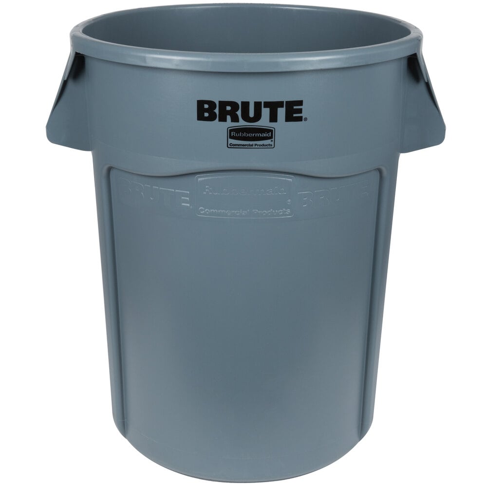 Rubbermaid Commercial Products FG264360GRAY BRUTE Heavy-Duty Trash ...