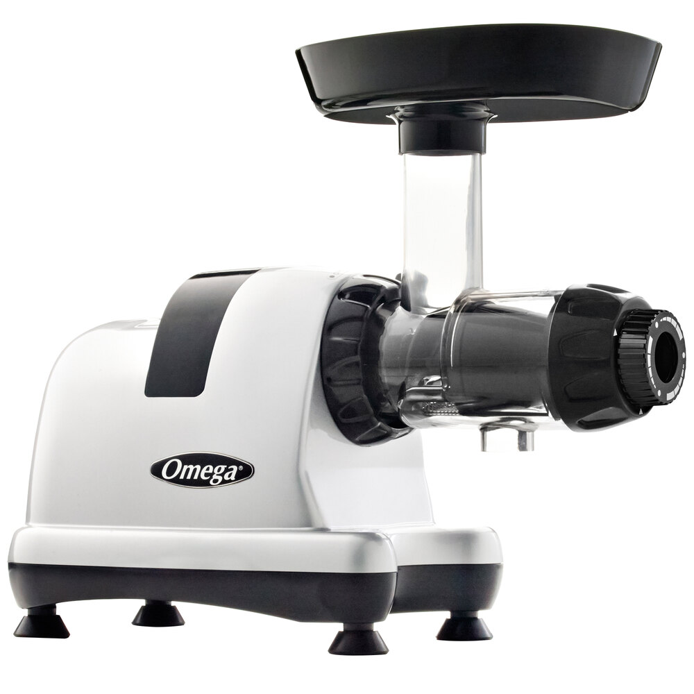 Omega J8007S Silver Masticating Juicer 120V, 150W
