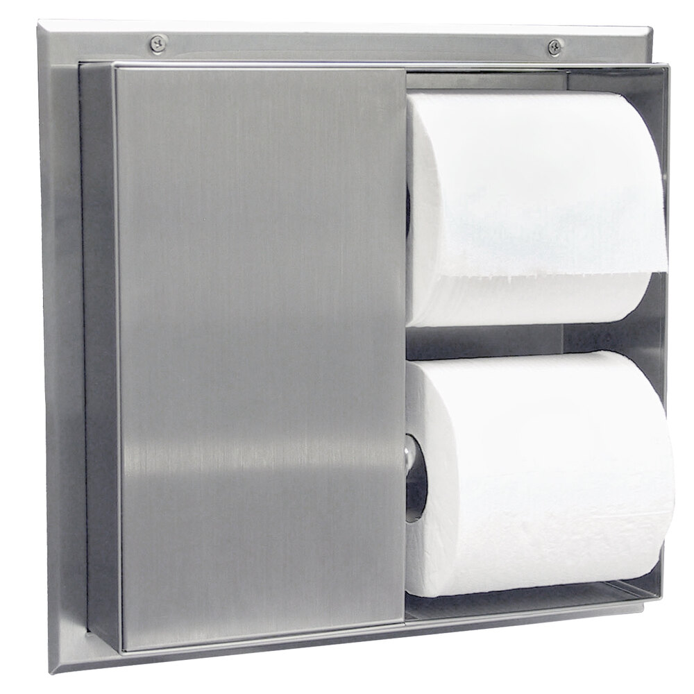 Bobrick B386 PartitionMounted MultiRoll Dual Sided Toilet Tissue
