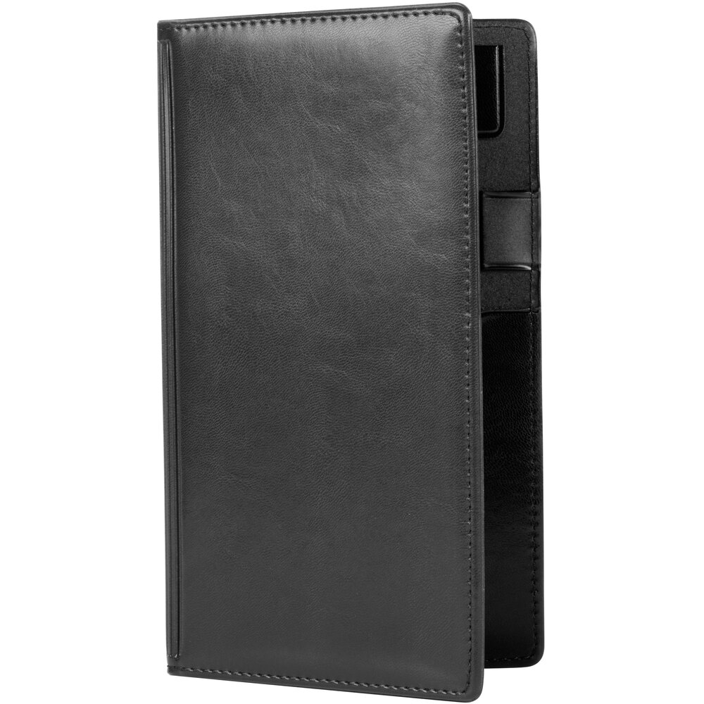 5" x 9" Black Vinyl Guest Check Presenter / Server Book