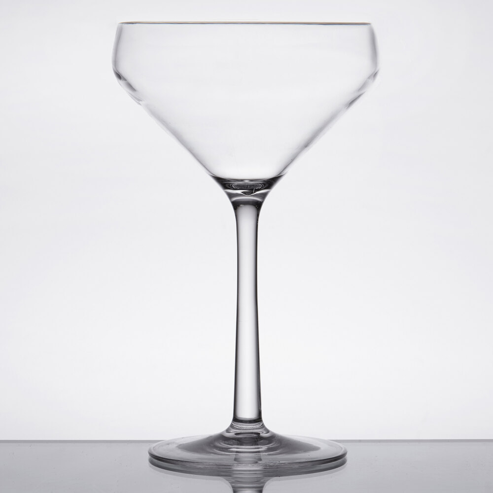 11 oz. Clear Plastic Martini Glass 12/Case