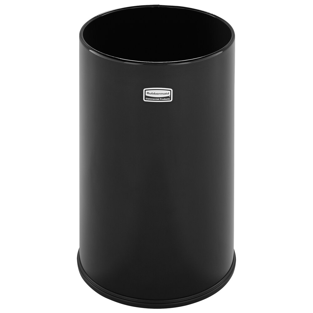 Gray Rubbermaid Commercial FGBBT1529GR Rubbermaid Commercial Steel Dome Top Trash Can Round 