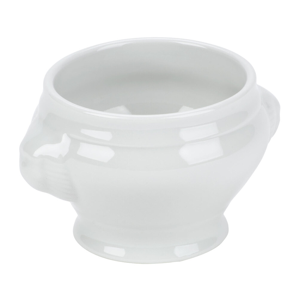 Tuxton Lion Head Soup Bowls, 8 oz. - 12/Case | WebstaurantStore