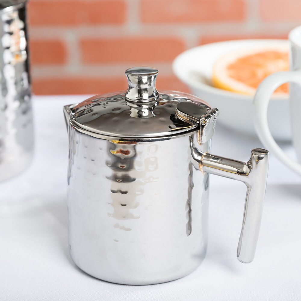 American Metalcraft DWHMC5 5 oz. Hammered Stainless Steel Creamer