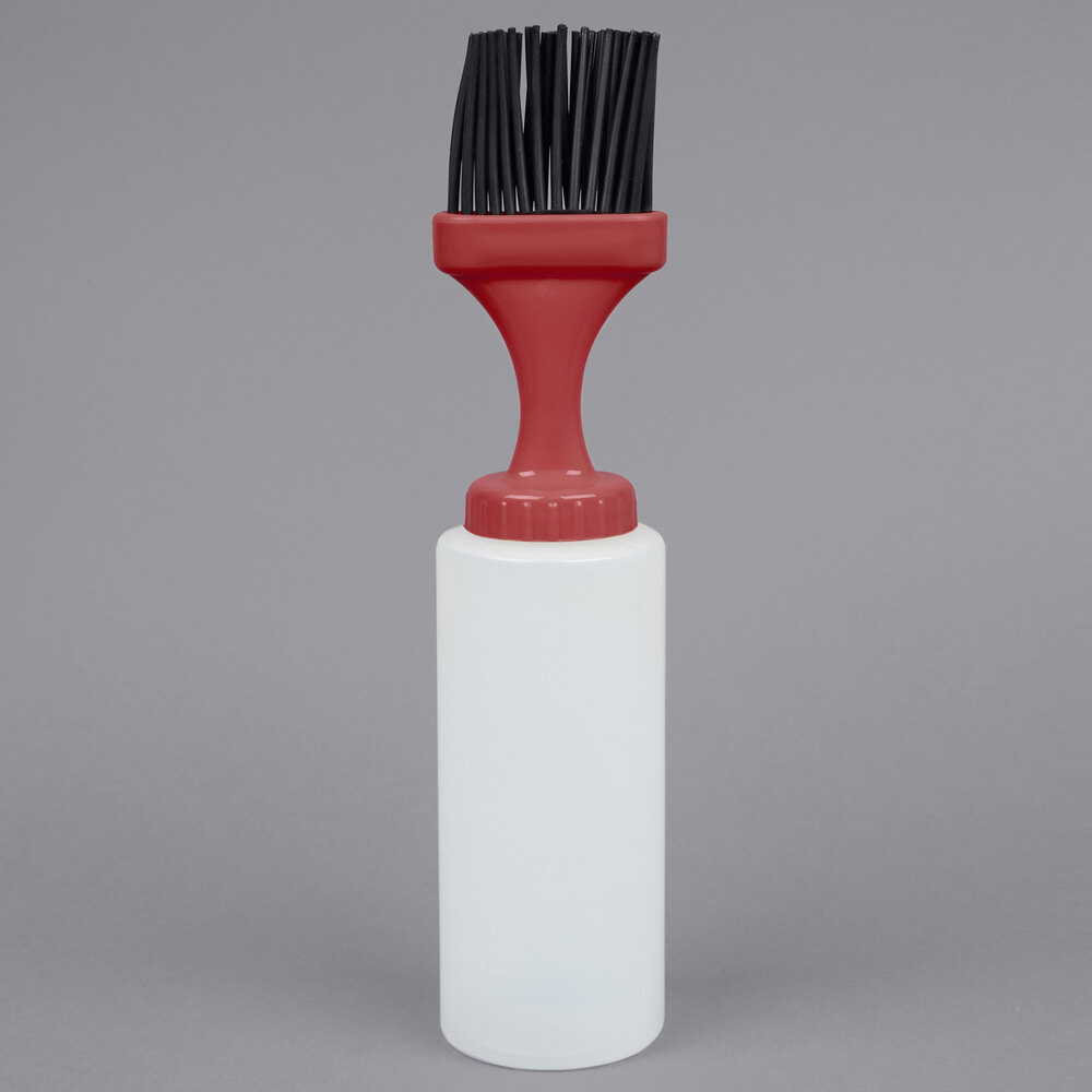 Chef Master 8 oz. Basting Bottle with Silicone Brush and Storage Cap