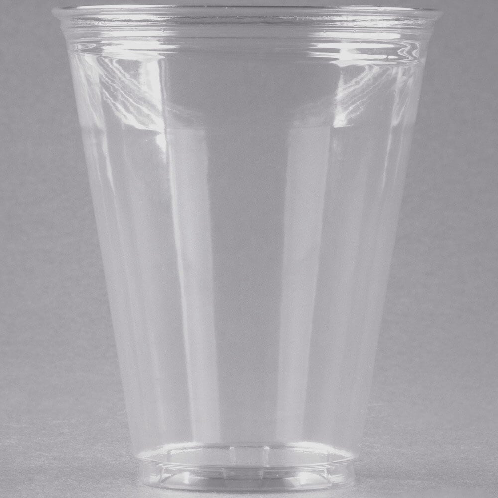Solo Disposable Plastic Cups, Clear, 9oz, 50 Count