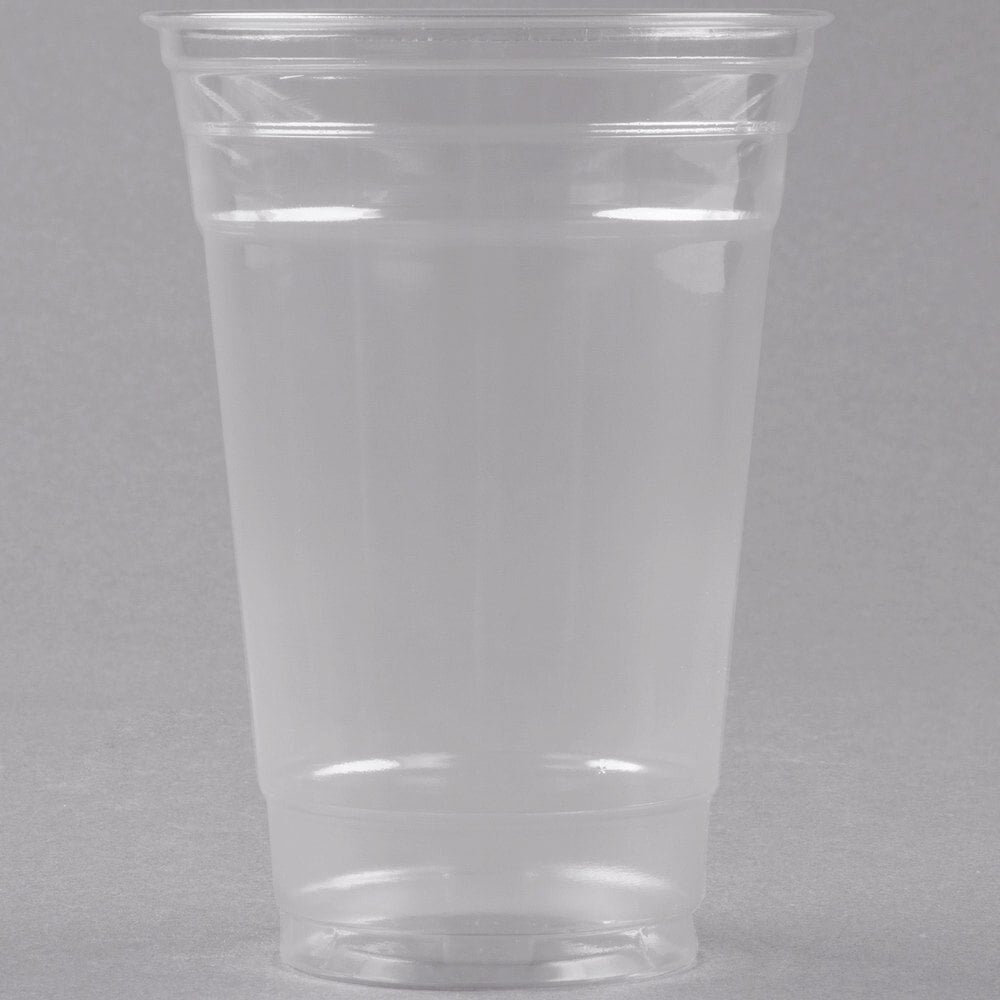 Solo Plastic Cups, Clear, 18 Ounce