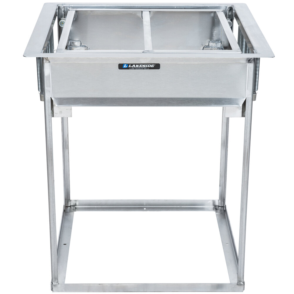 Lakeside 977 Stainless Steel Drop-In Glass Rack Dispenser - 25 3/16