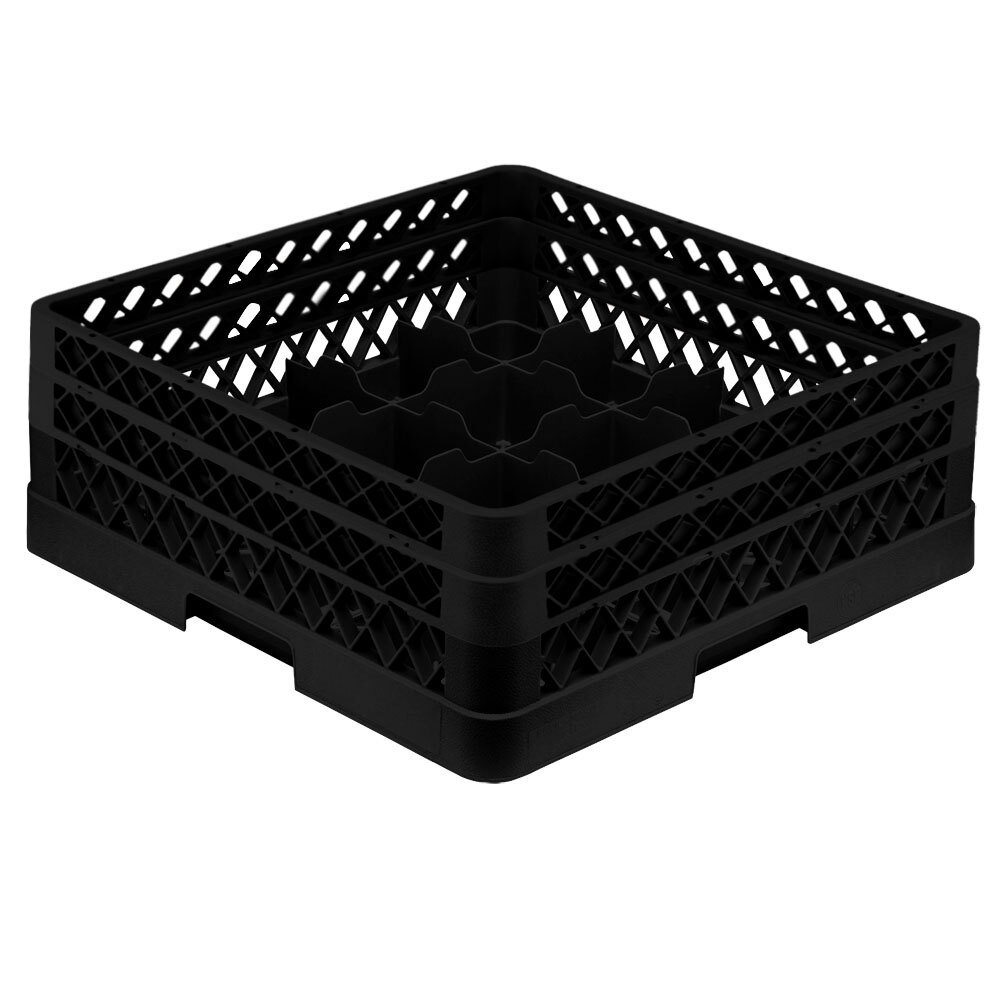 Vollrath TR8DA Traex® FullSize Black 6 3/8" Glass Rack