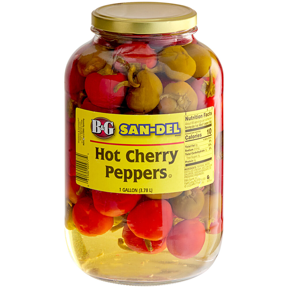 1 Gallon Whole Cherry Peppers 4/Case