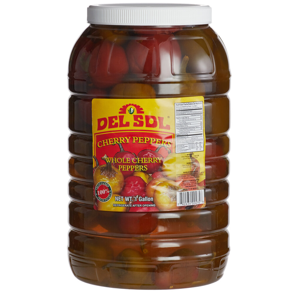 Del Sol 1 Gallon Whole Cherry Peppers