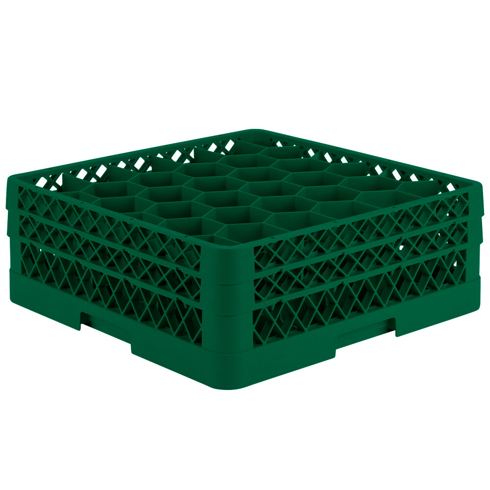 Vollrath TR12HA Traex® Rack Max Full-Size Green 30-Compartment 6 3/8 ...