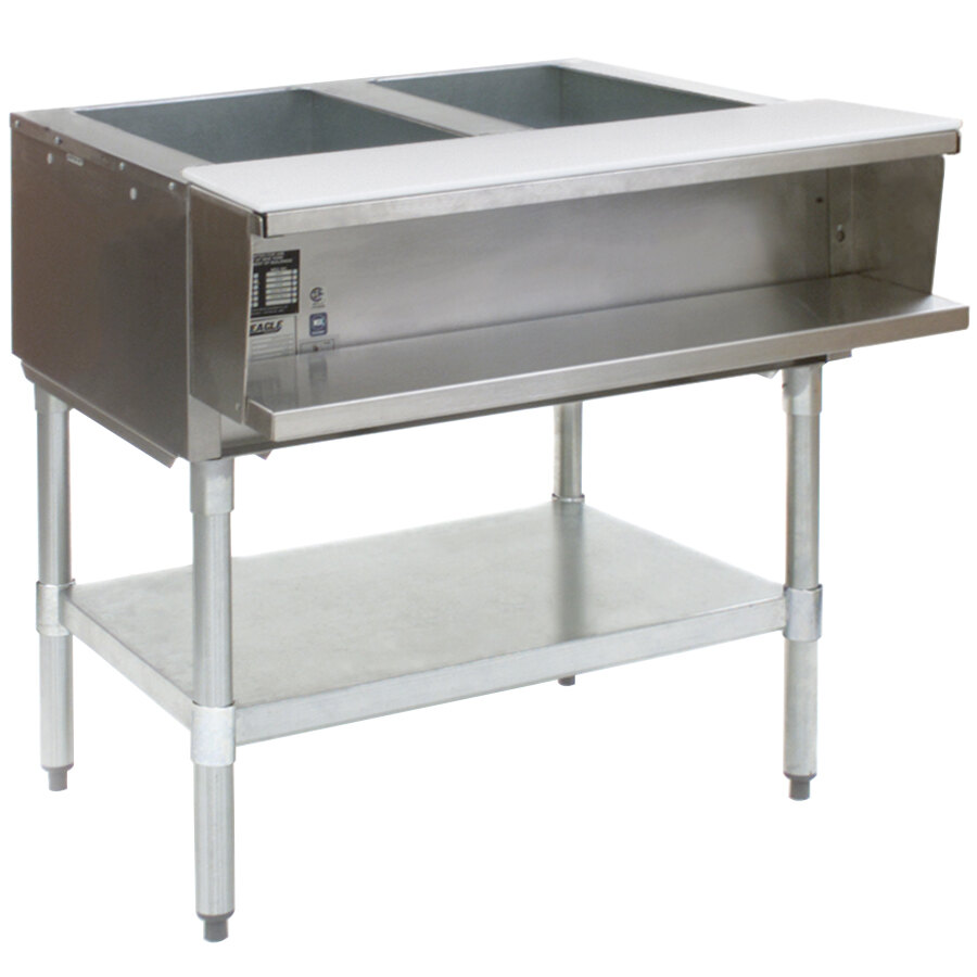 NSF Approved 108" Steam Table All Stainless Steel 8 Pans Natural Gas 